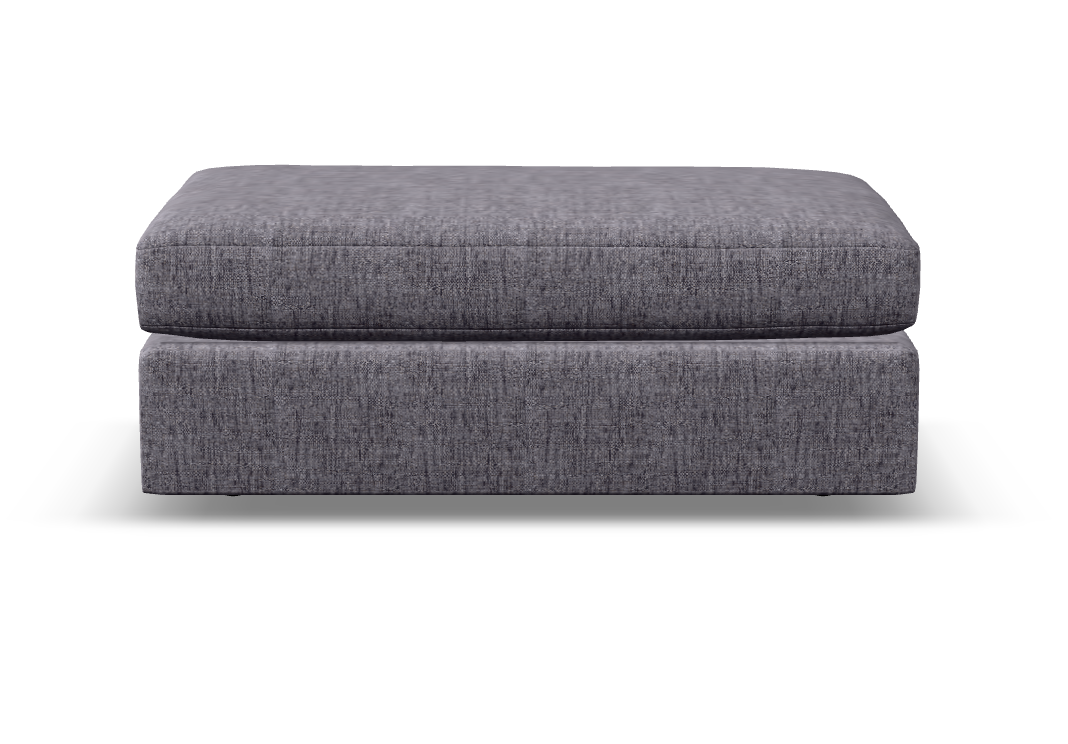 Everette Express Ship 41" Trillium Cushion Ottoman