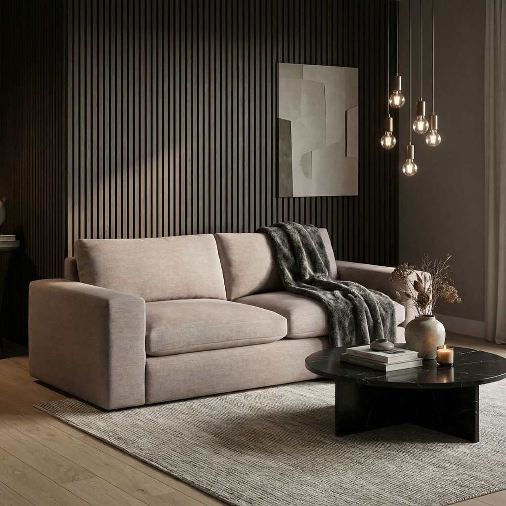 Everette Luxe Express Ship 93" 2 Trillium Cushion Sofa