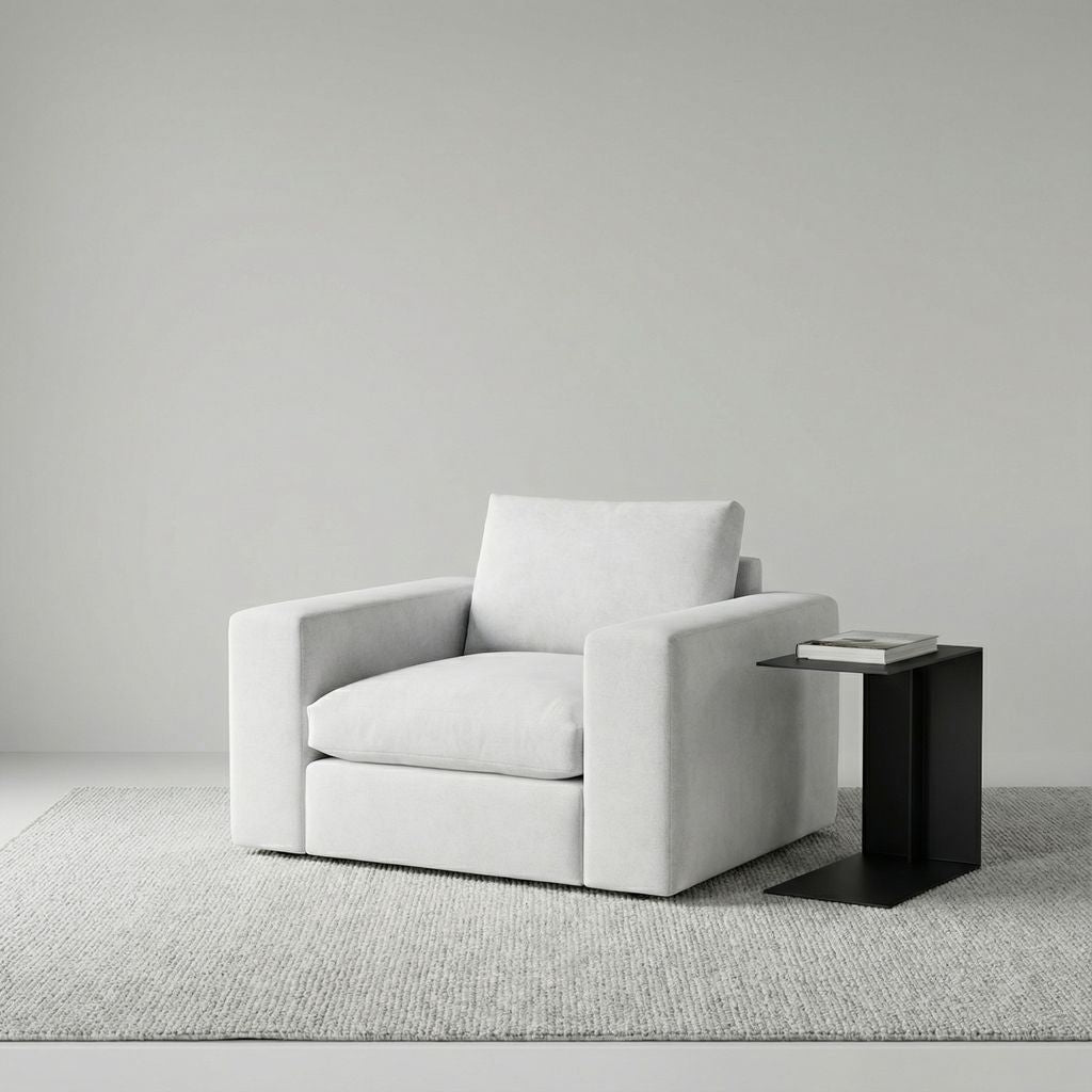 Everette Express Ship 52" Chair & Half - Crypton Natural Linen