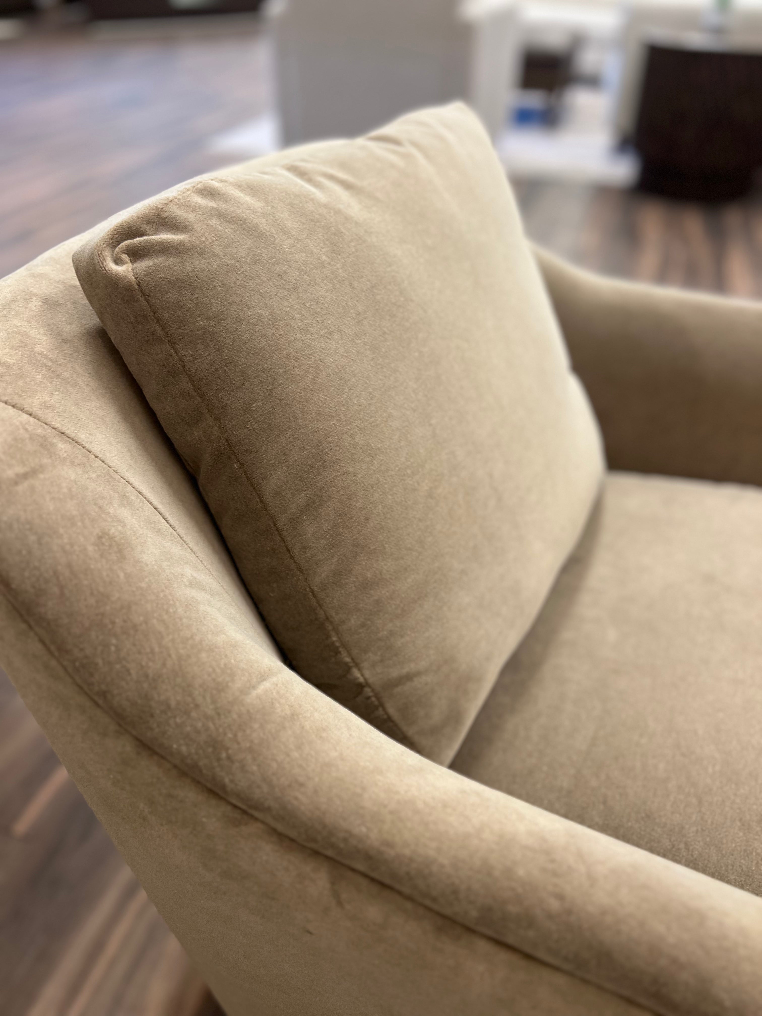 Jemma 33" Quick Ship Swivel Chair - Mojave Taupe