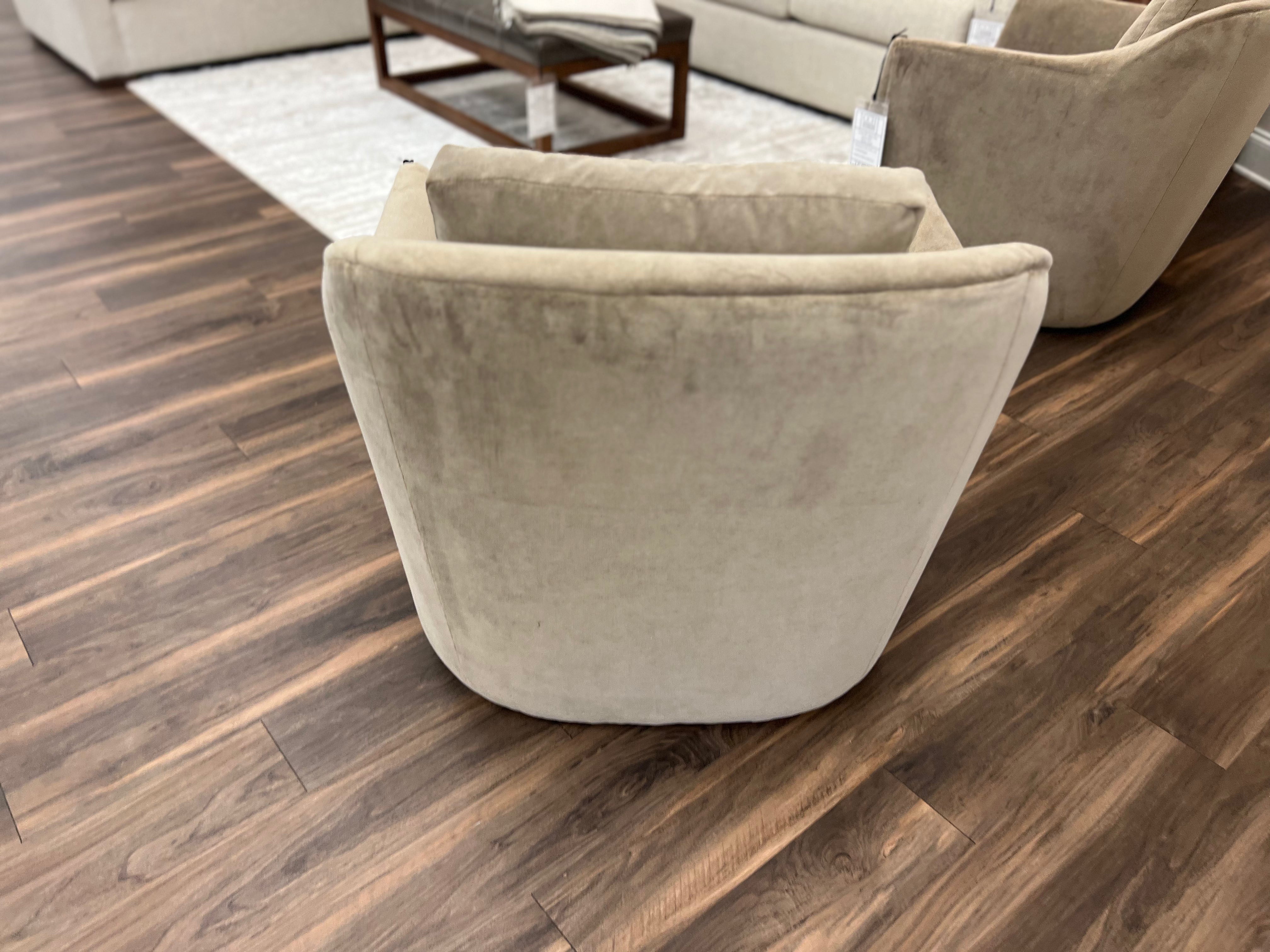 Jemma 33" Quick Ship Swivel Chair - Mojave Taupe