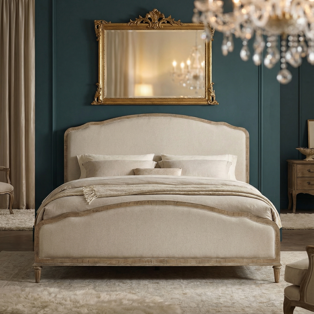 Greenville 64" Upholstered Bed - Queen - Sandstone