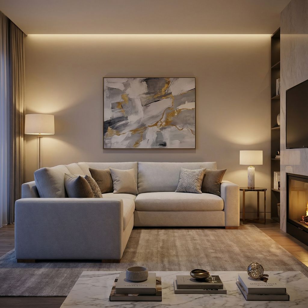 Gretchen Quick Ship 111" x 93" 4 Cushion Wide Track Arm Sectional