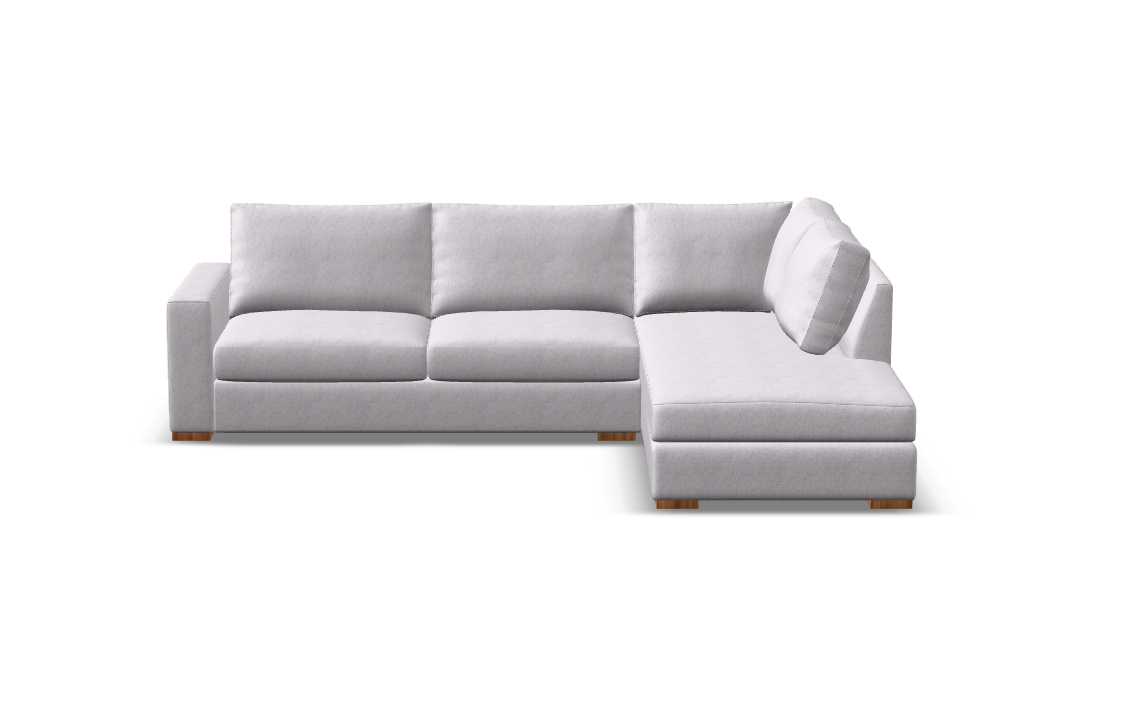 Gretchen Express Ship 122" Wide Track Arm Sofa + Bumper Chaise