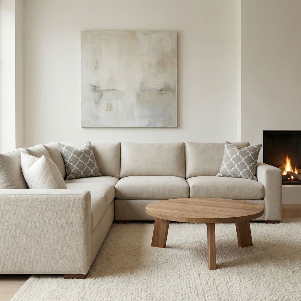 Gretchen Quick Ship 135" x 107” Sectional - Crypton Quicksilver