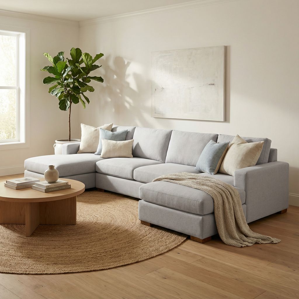 Gretchen Express Ship 153" Dual Chaise Sectional