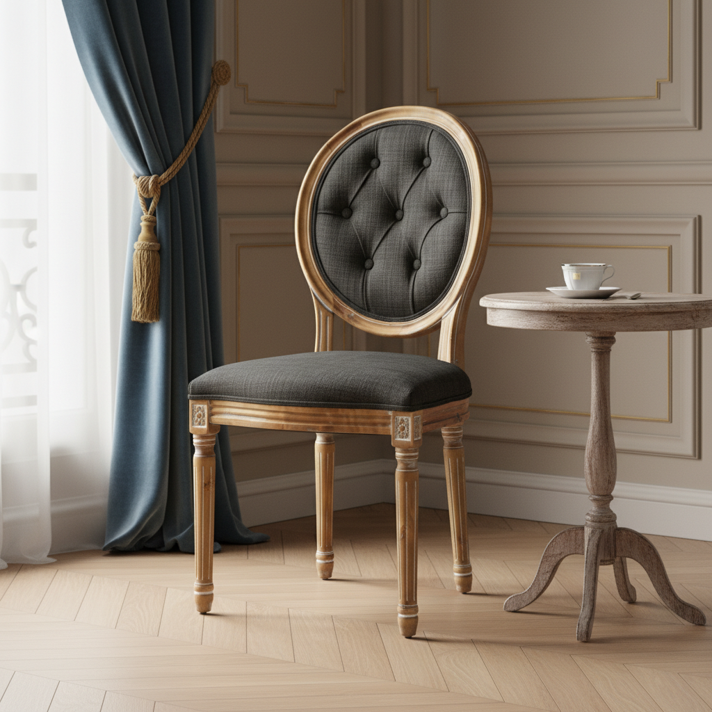 Gretel Tufted Dining Chair - Urban Bark