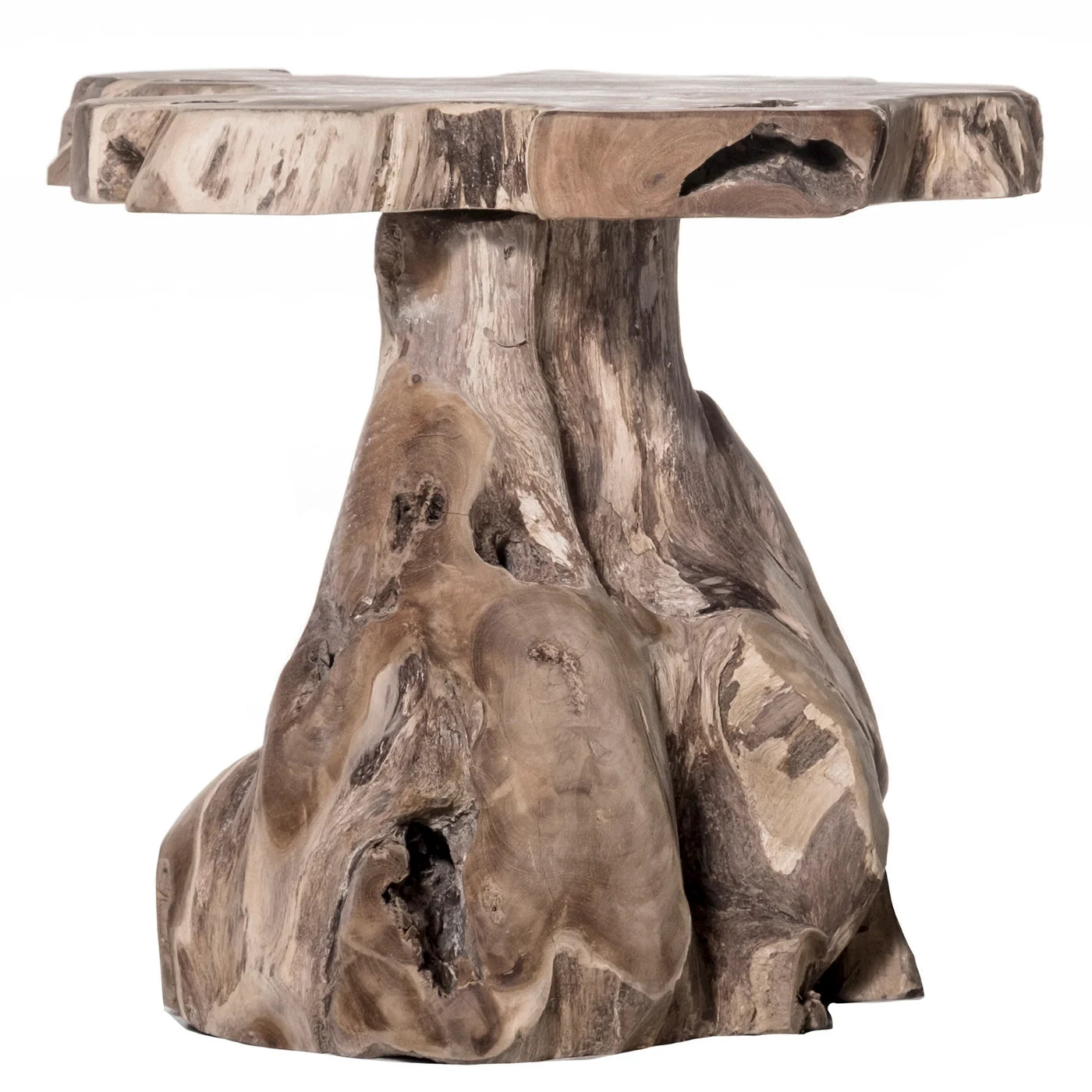 Mannie 20" Teak End Table - Natural Teak