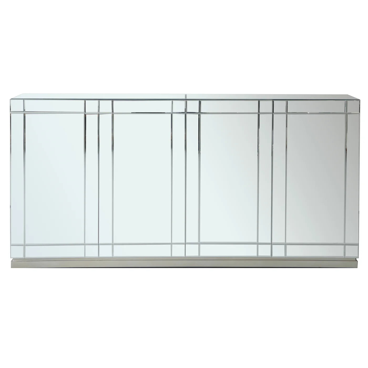 Alder 80" 4 Door Beveled Edge Mirror Sideboard