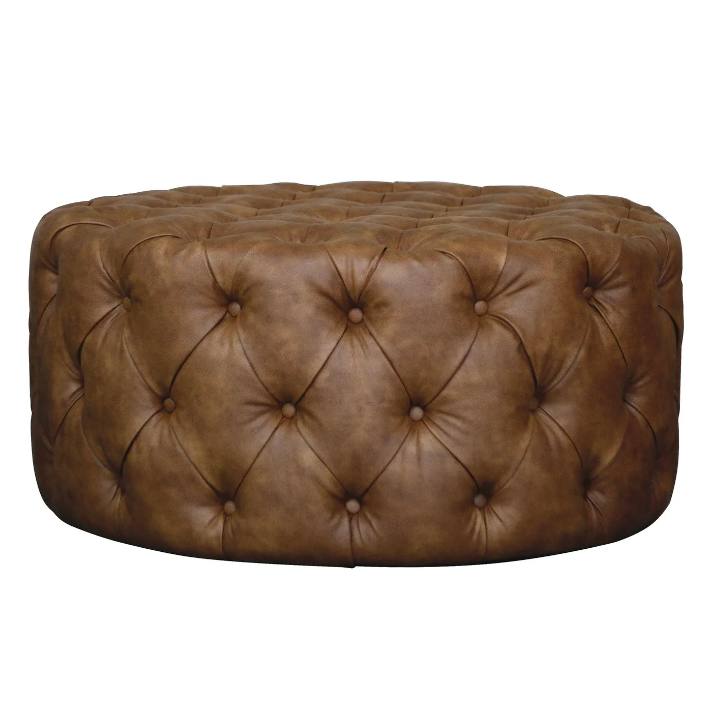 Marco 36" Tufted Ottoman - Chocolate