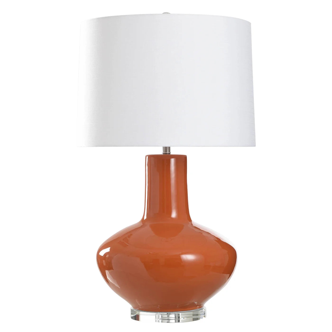 Anneston 38" Table Lamp - Orange + Crystal