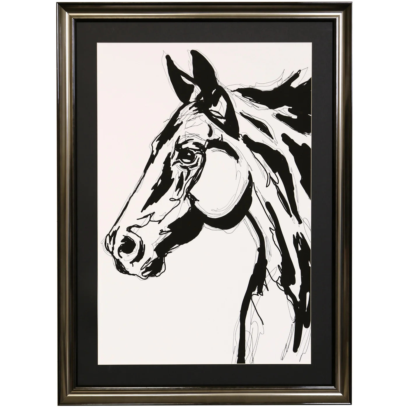 The Stallion 28" Framed Wall Art