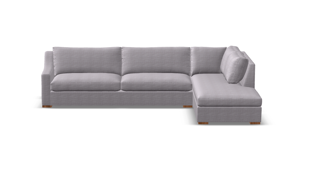 Hannah Express Ship 146" 2 Cushion Sofa + Bumper Chaise