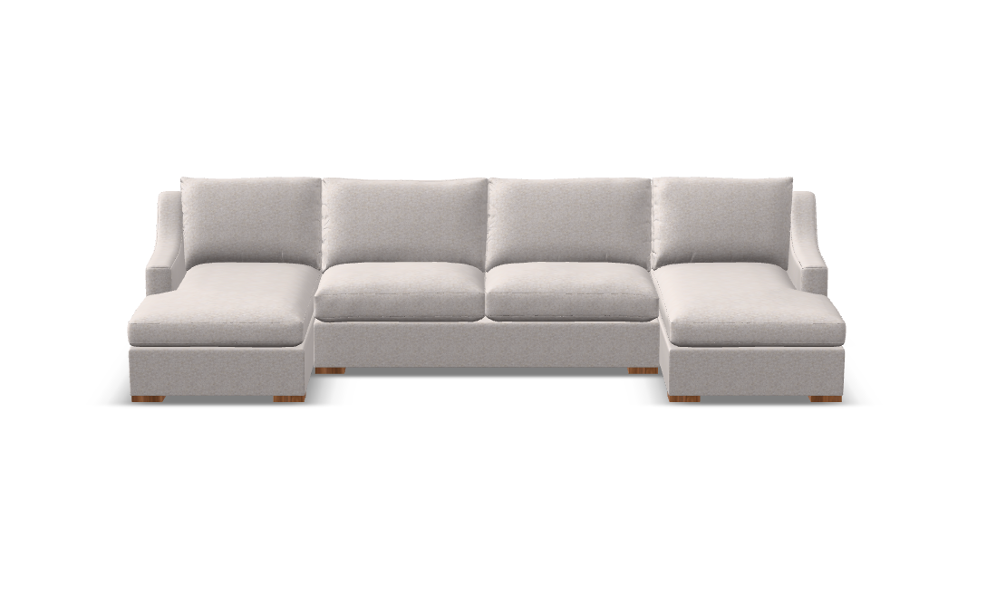 Hannah Express Ship 149" Dual Chaise Sectional