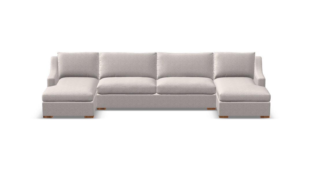 Hannah Express Ship 164" Dual Chaise Sectional