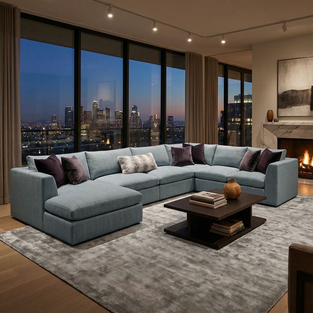 Harlow Express Ship 176" x 133" Modular Sectional+ Chaise