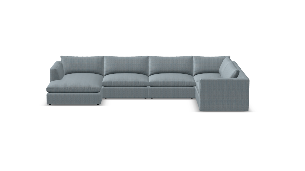 Harlow Express Ship 176" x 90" Modular Sectional+ Chaise