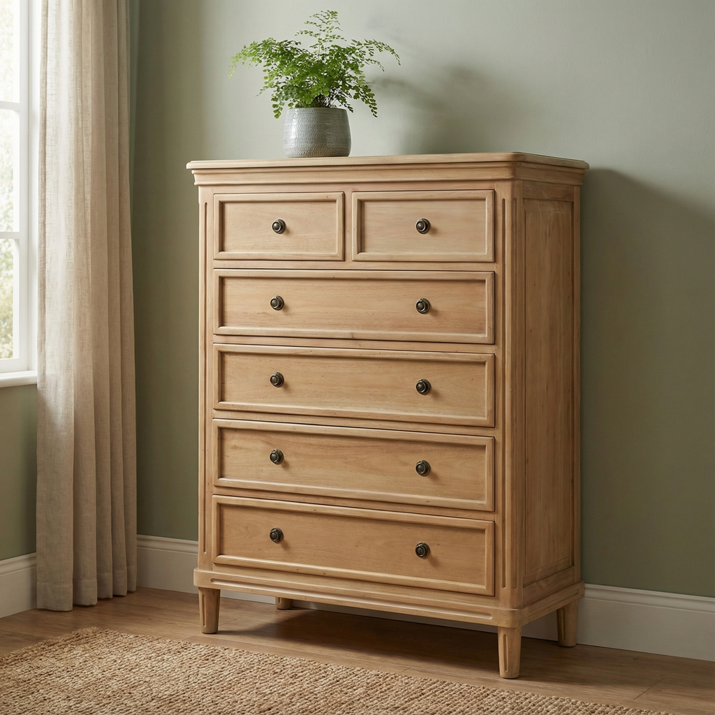 Haywood 41" Mahogany 6 Drawer Chest - Fruitwood