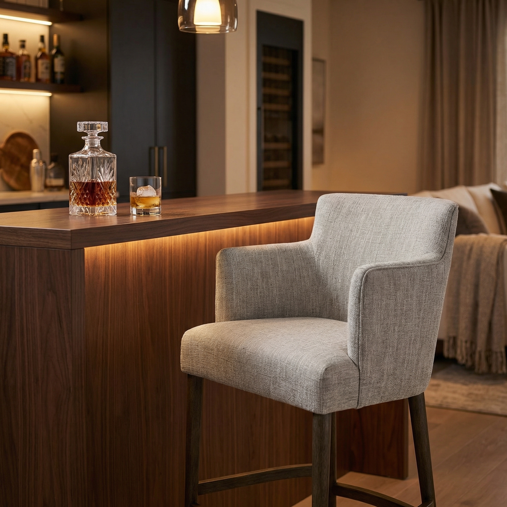 Hollis Counter Stool - Sand + Oak