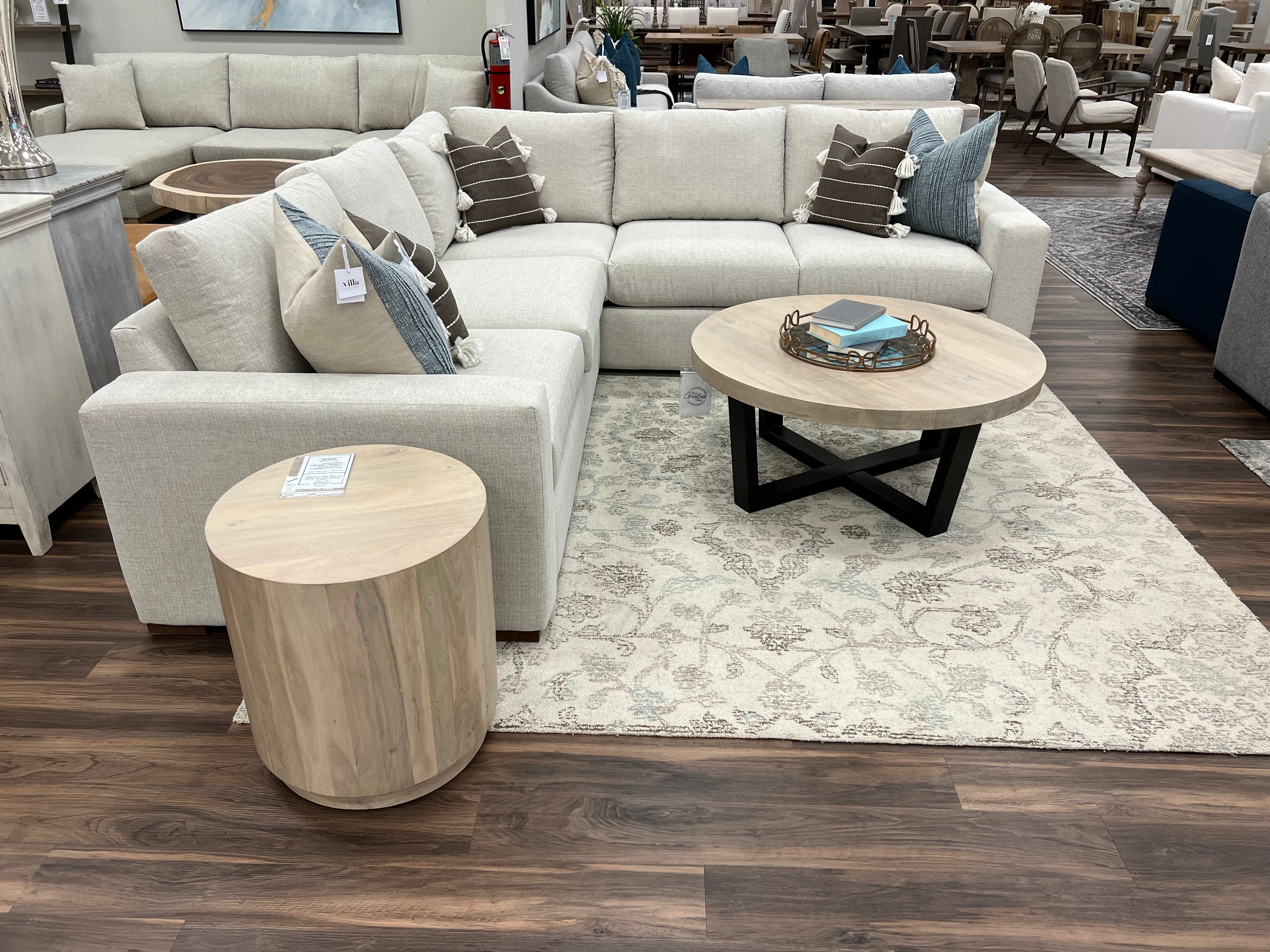 Gretchen Quick Ship 111" x 107" 5 Cushion Wide Track Arm Sectional - Crypton Quicksilver