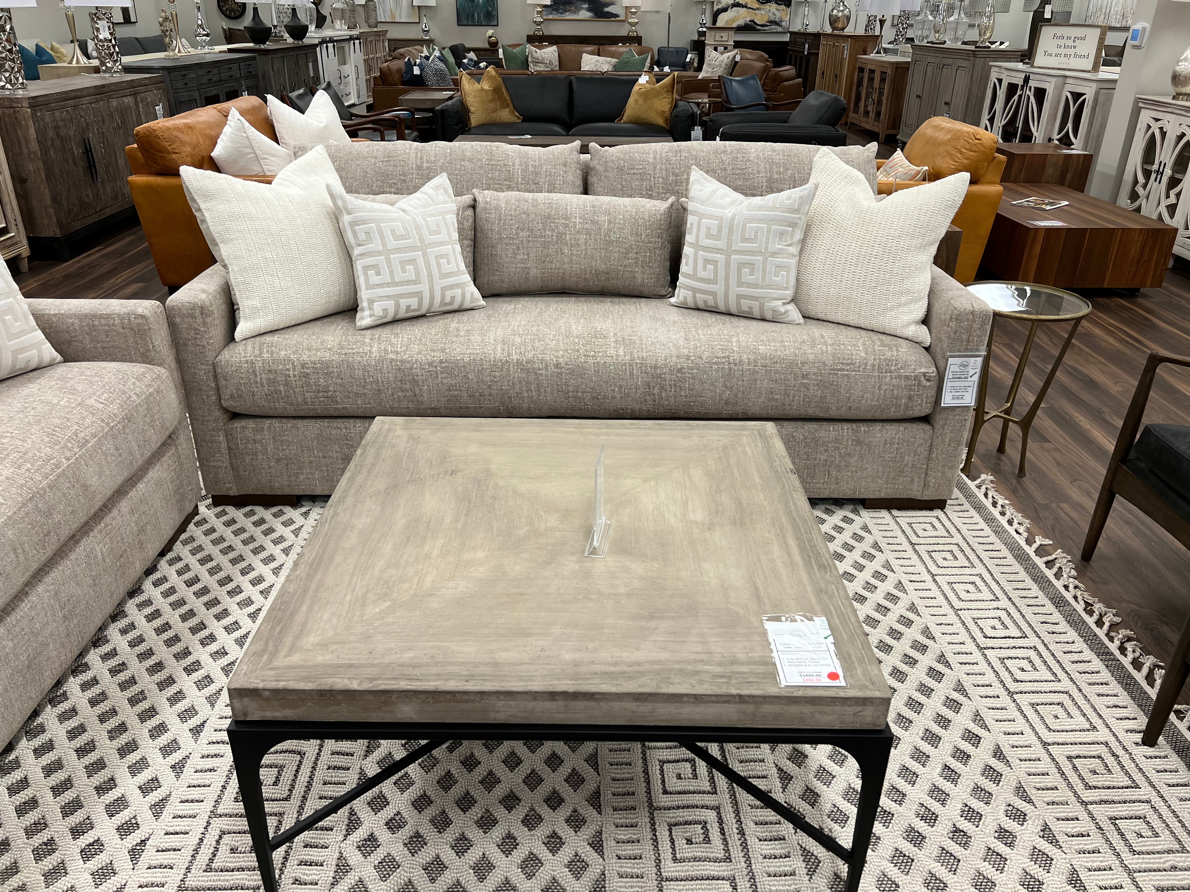 Glenda Express Ship 90" Bench Cushion Sofa - Moonlight