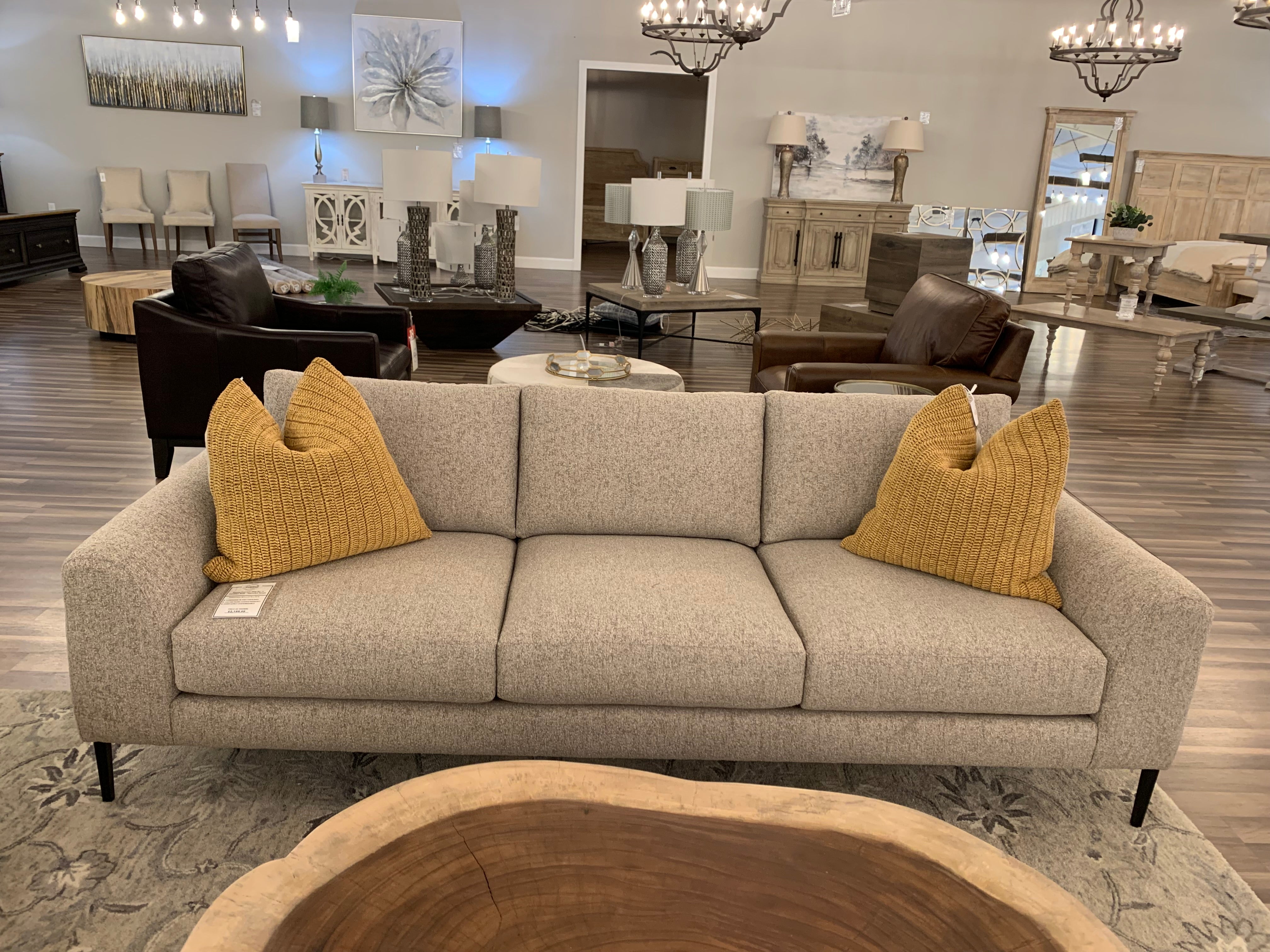 Monte Express Ship 84" 2 Cushion Sofa - Textured Taupe