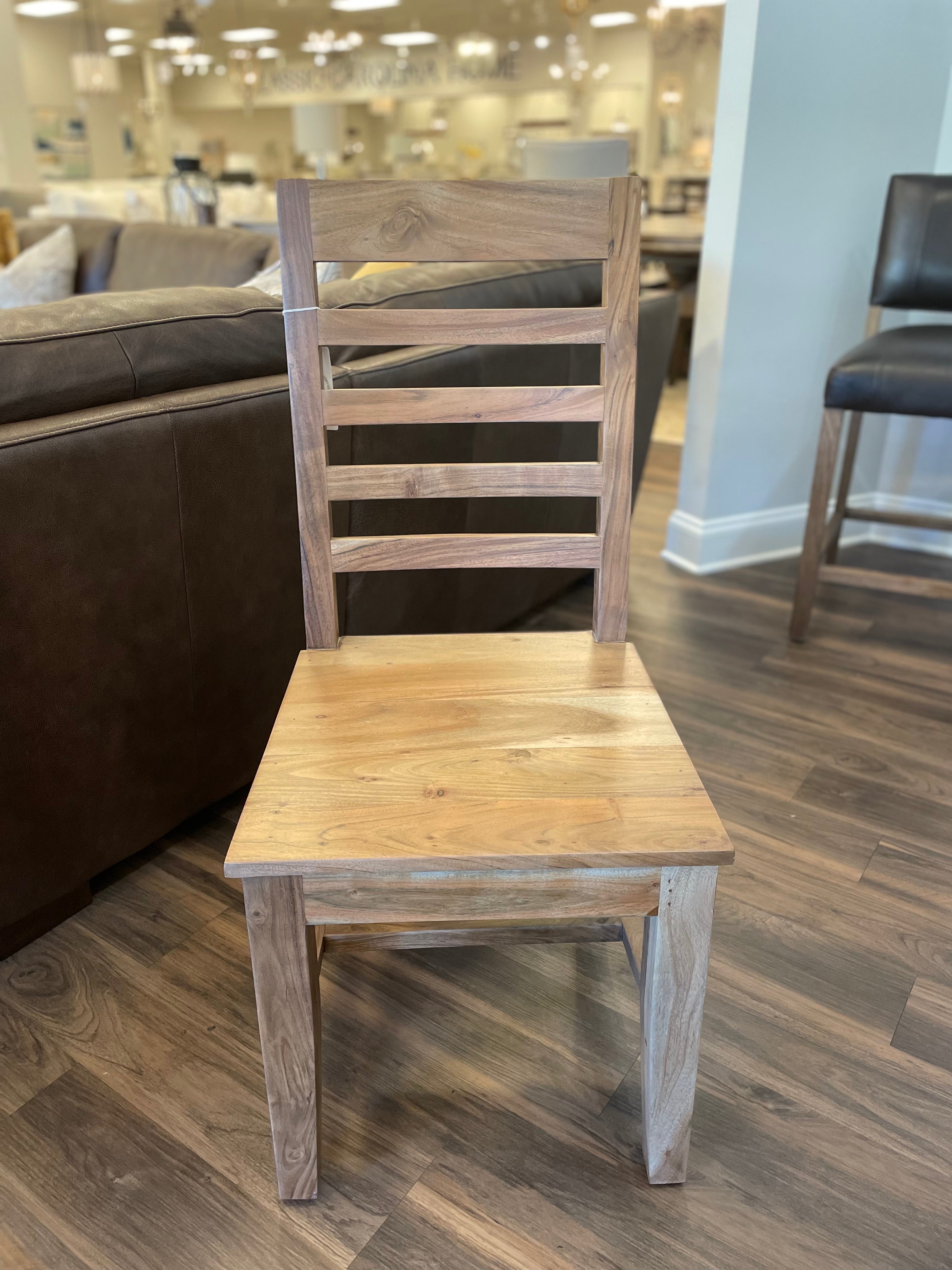 Scratch 'N Dent Malcolm Acacia Ladderback Dining Chair - Natural