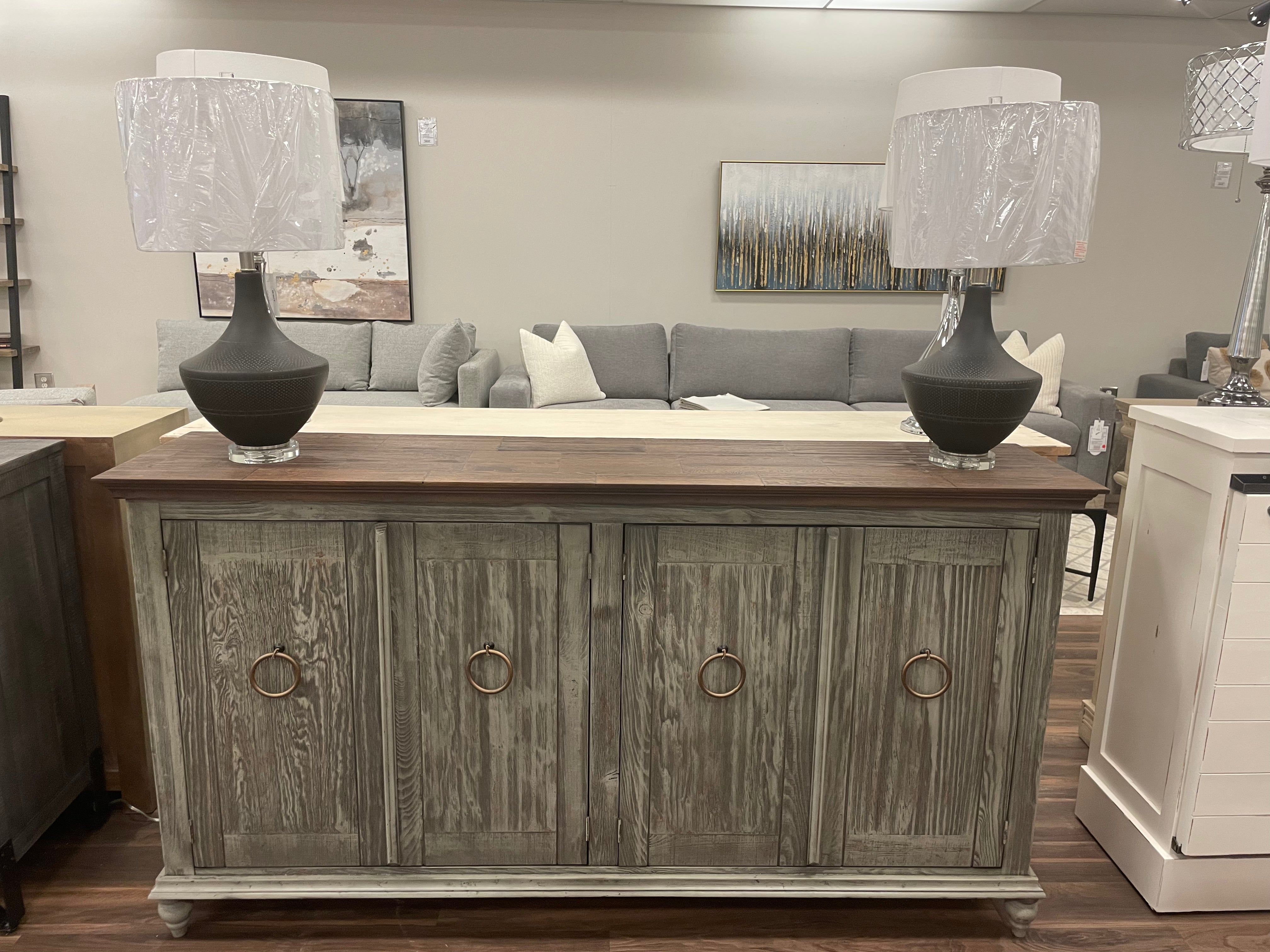 Capuano 73" 4 Door Sideboard - Olive