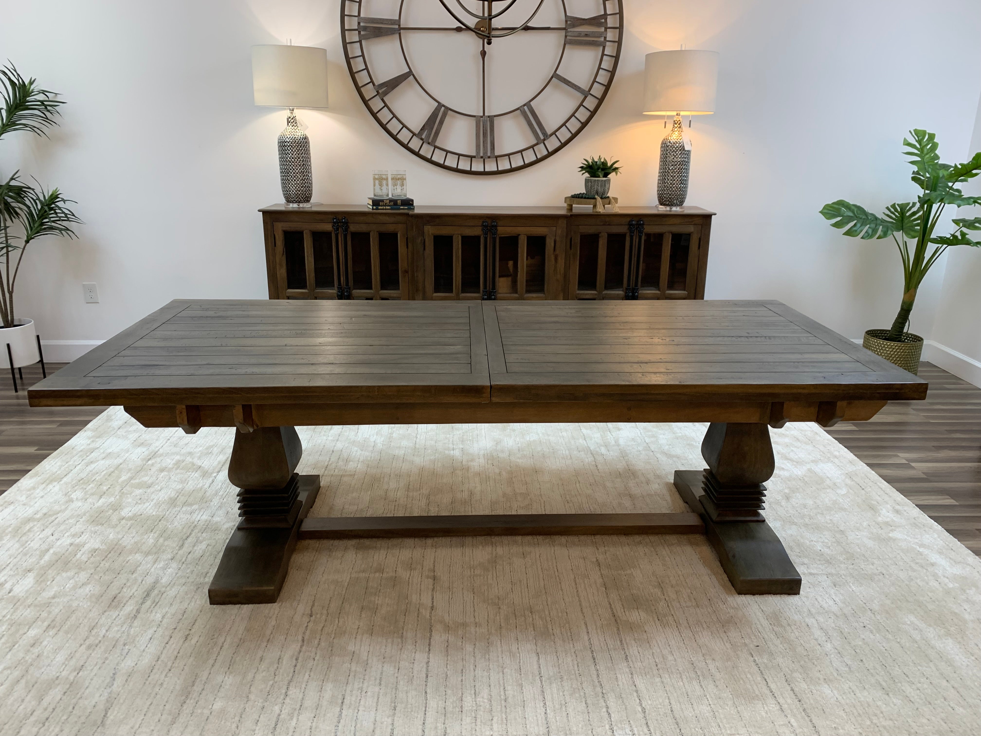 Matthew 96" - 120" Extension Dining Table - Distressed Natural