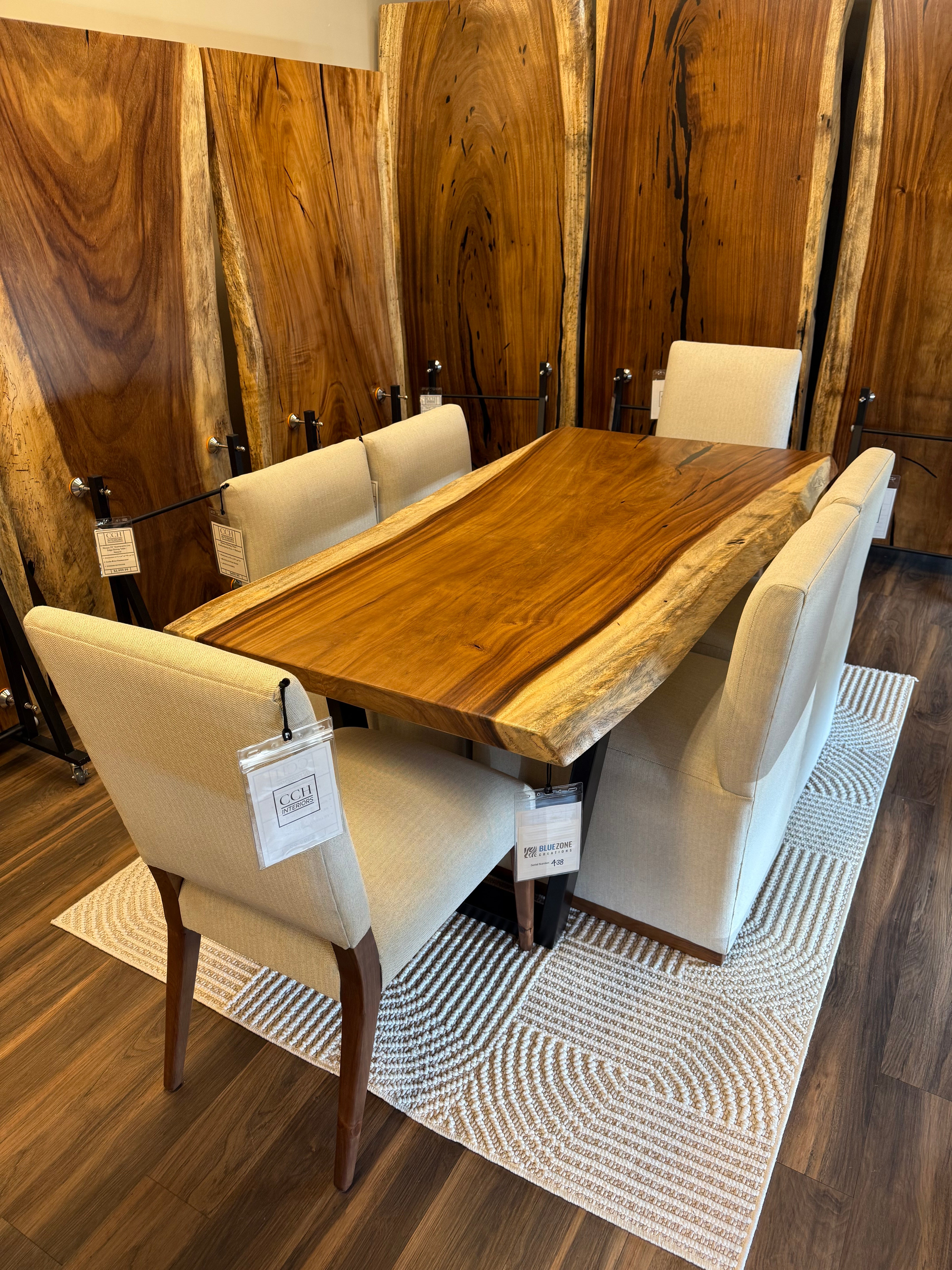 Nicoya 72" Guanacaste Live Edge Dining Table - Natural - SN438