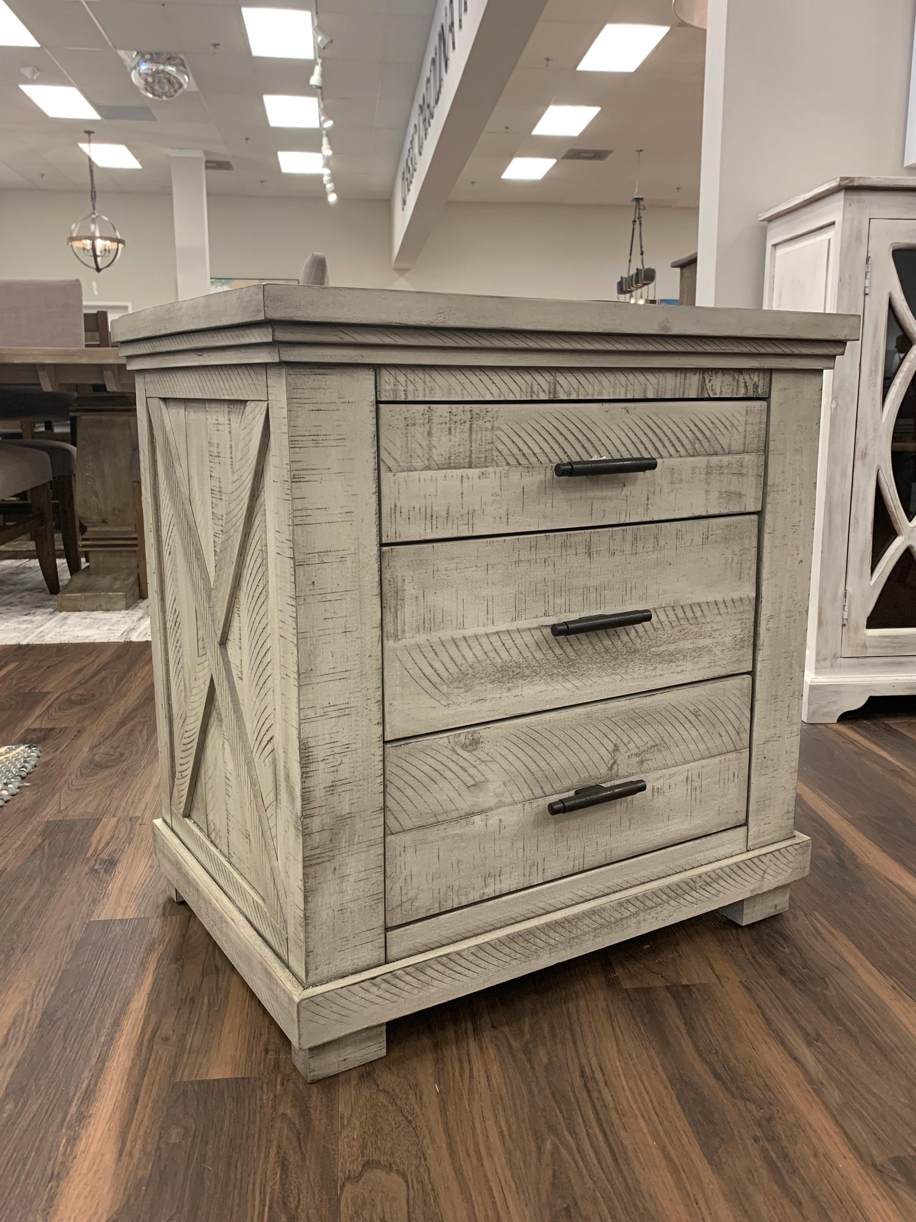 Henderson 27" 3 Drawer Night Stand - Country Gray