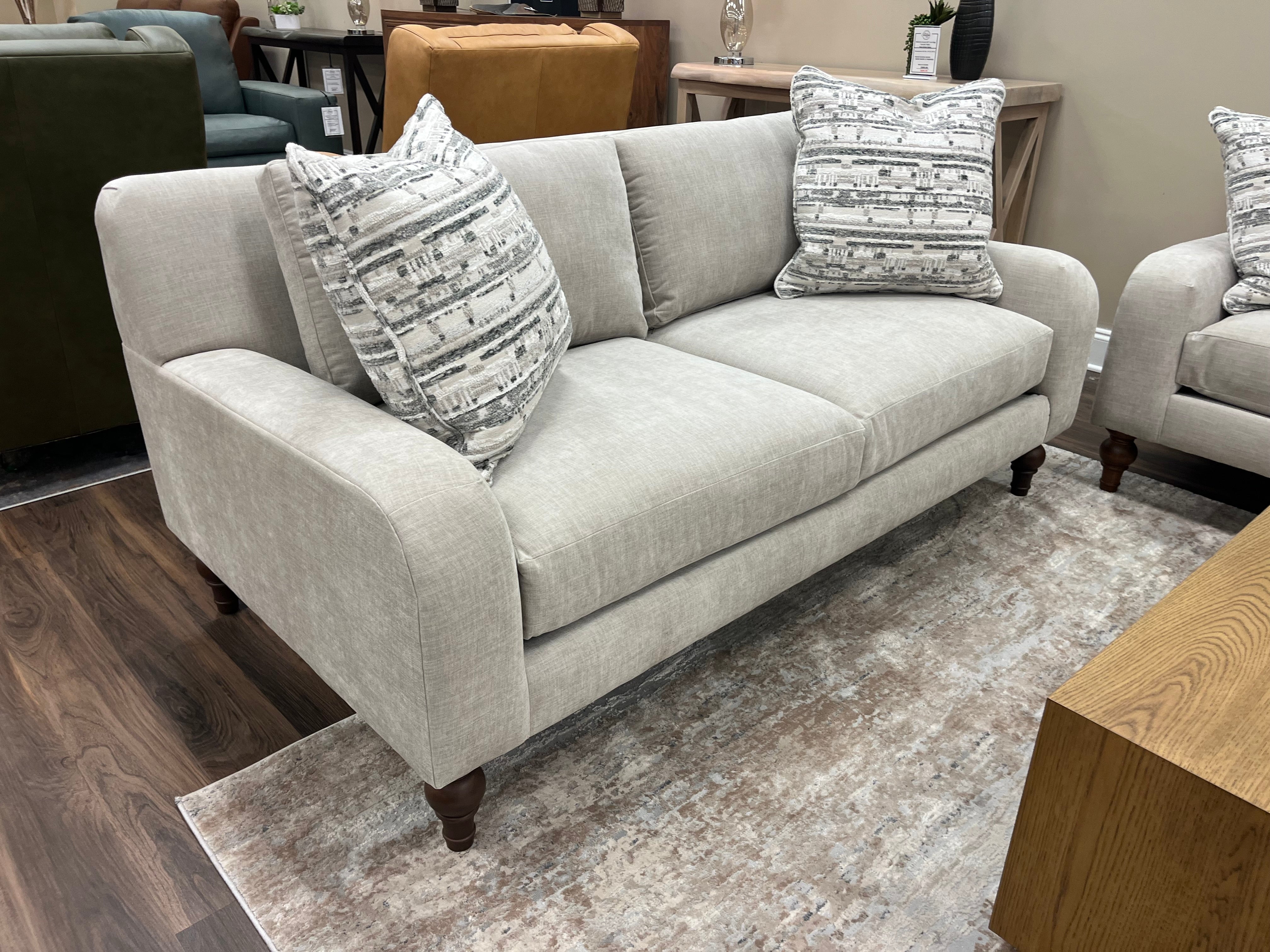 Sarah Express Ship 75" 2 Trillium Cushion Loveseat - Timeless Taupe