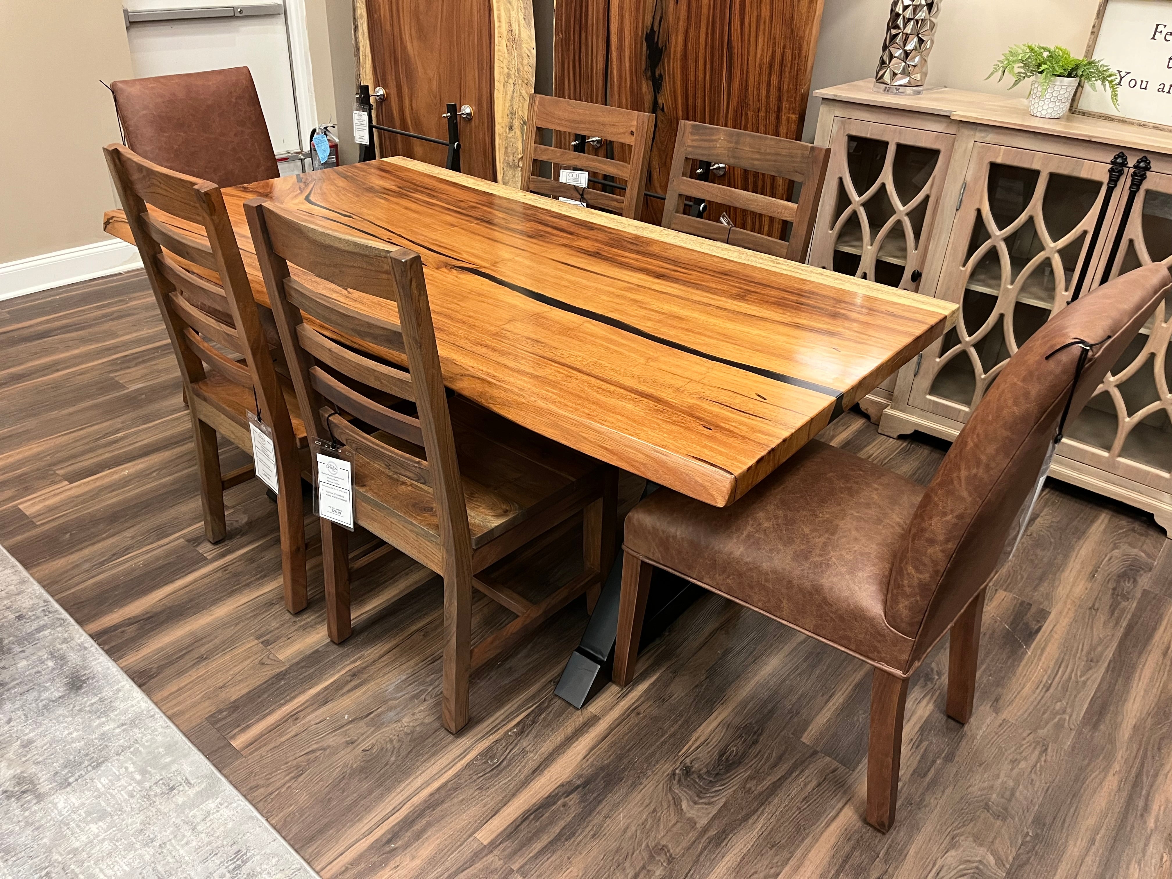 Nicoya 72" Guanacaste Live Edge Dining Table - Natural - SN438