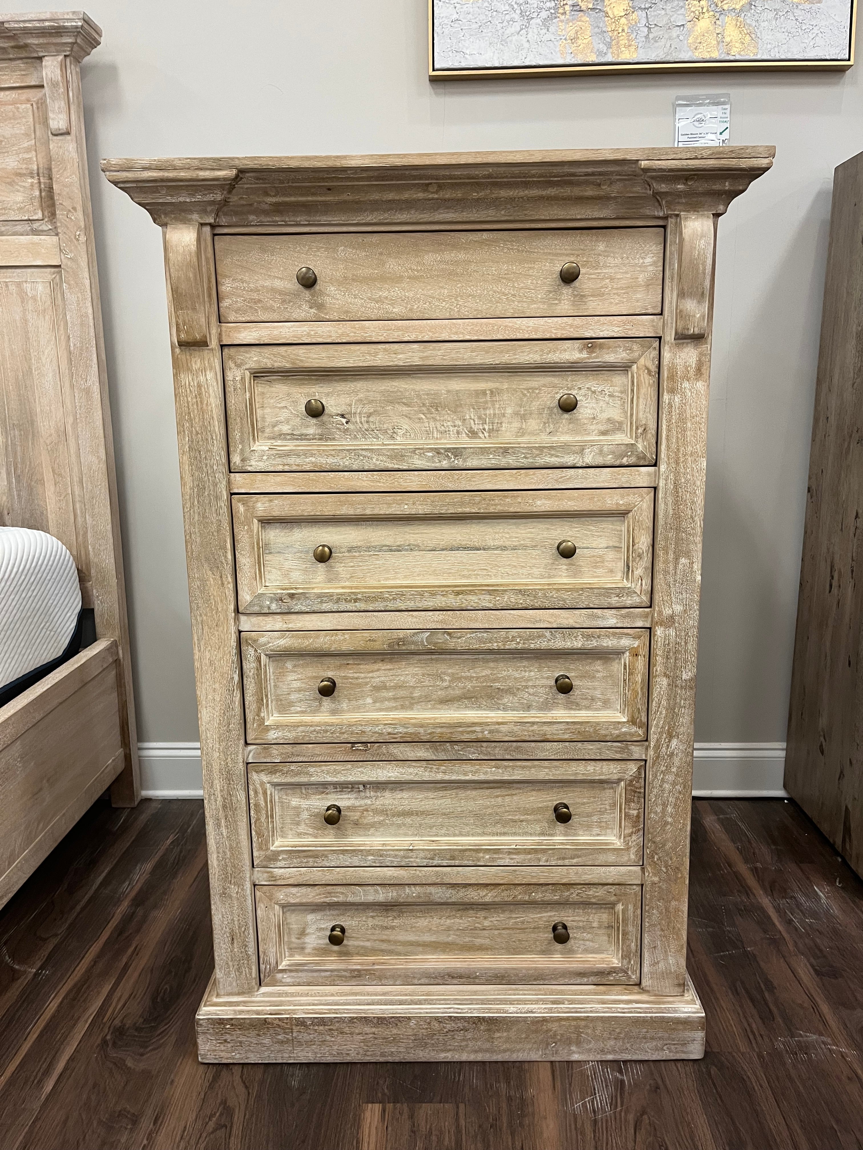 Alicia 32" 6 Drawer Chest - Sand