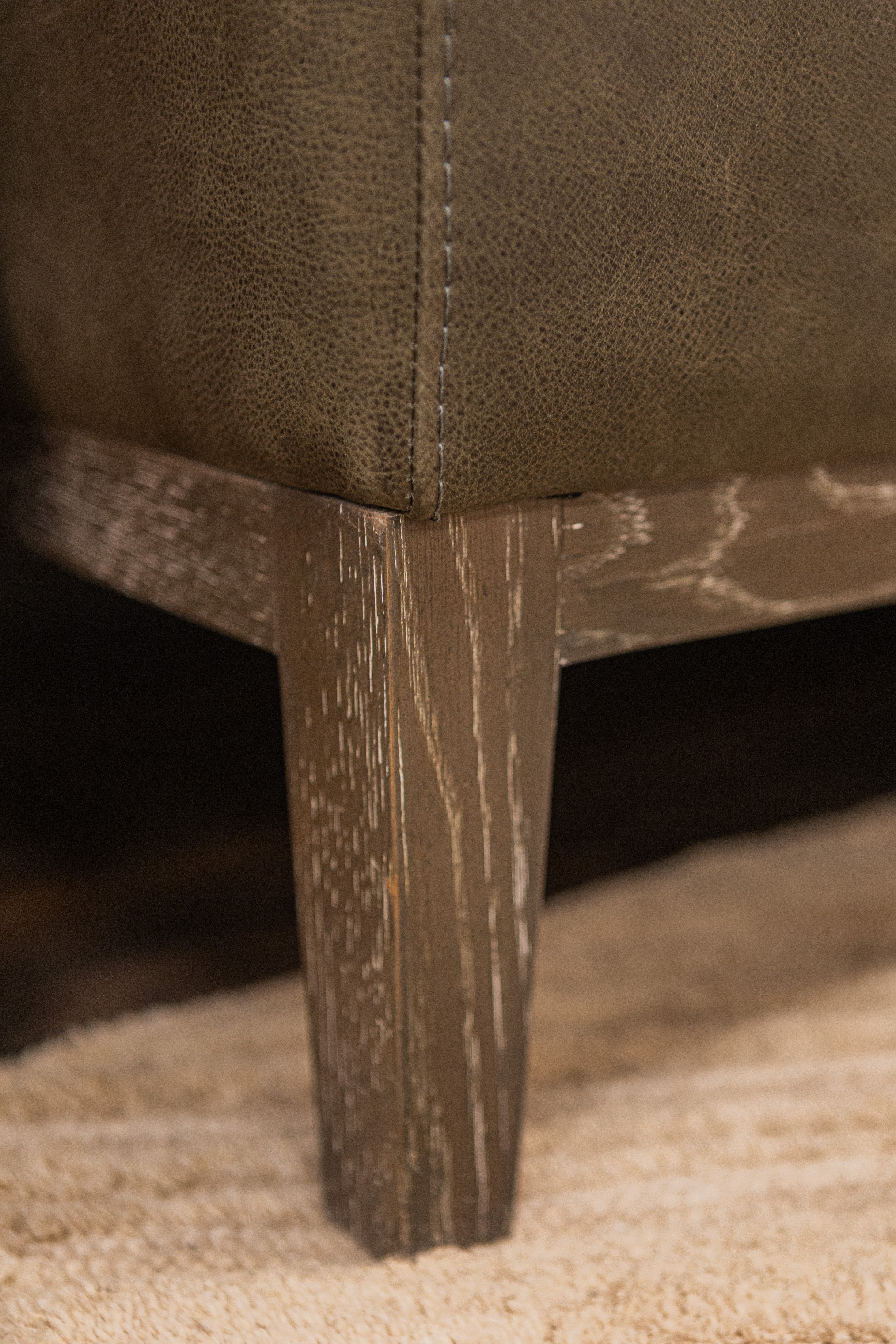 Oliver 92" Top Grain Leather 2 Cushion Sofa - Napa Iron