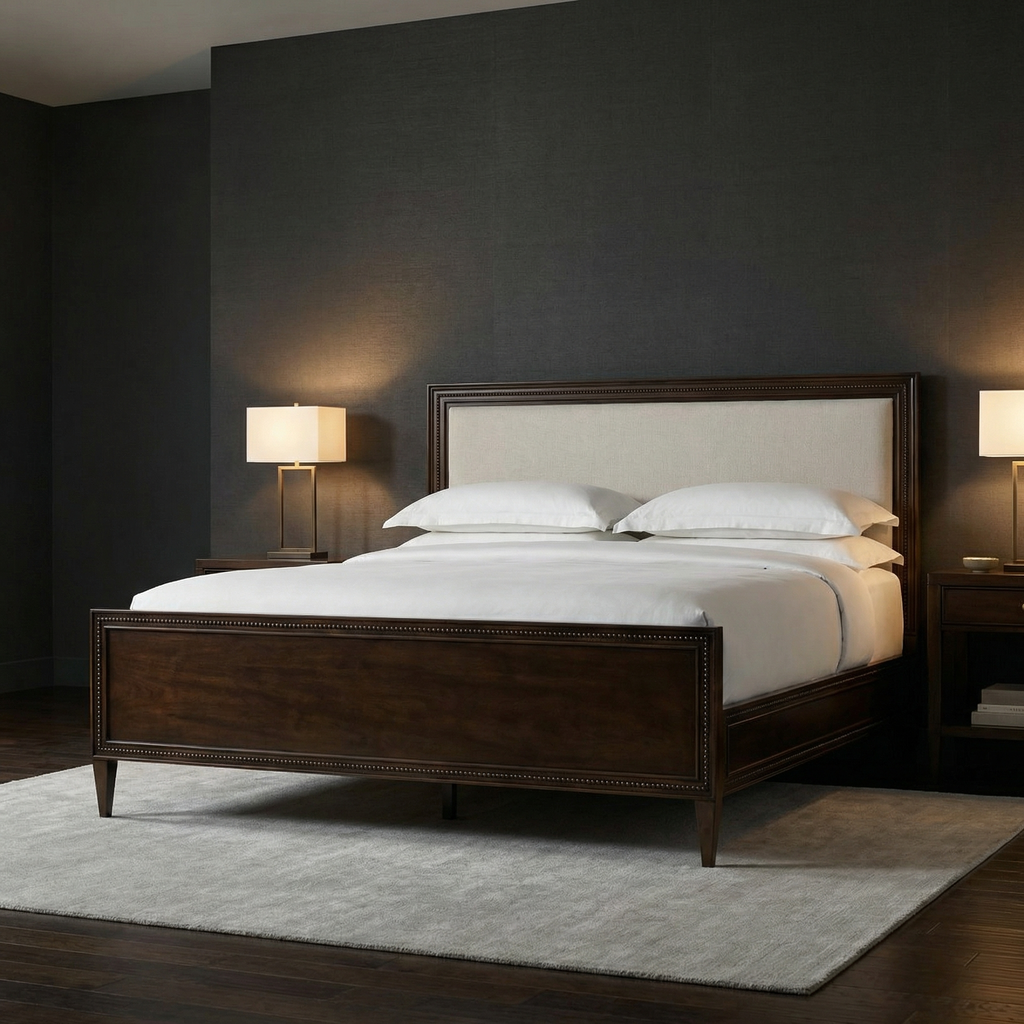 Inez 80" Mahogany King Bed - Thames Natural