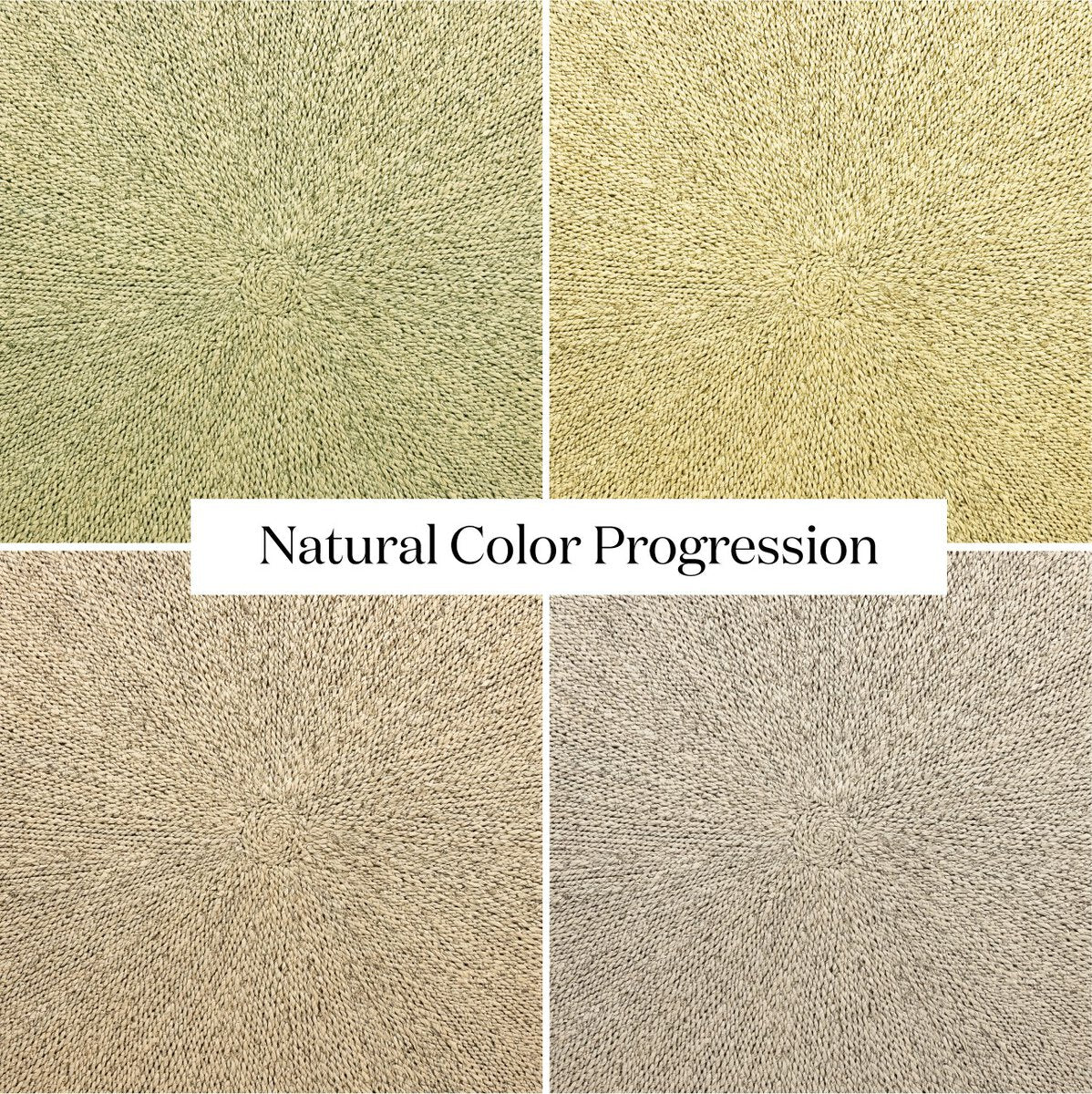 Finch 42" Round Pandan Rope Coffee Table - Light Natural