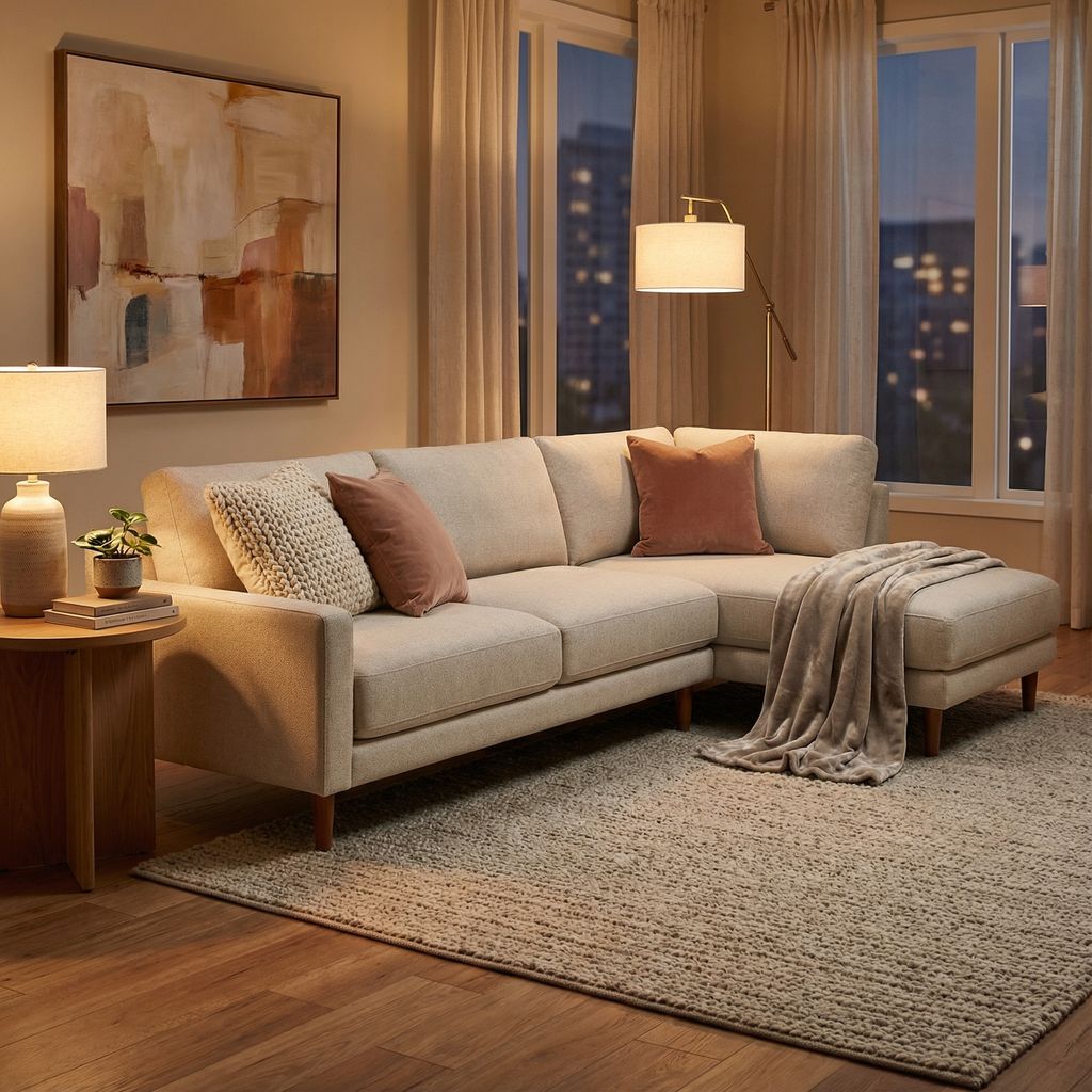 Jayne Express Ship 134" Sofa + Bumper Chaise