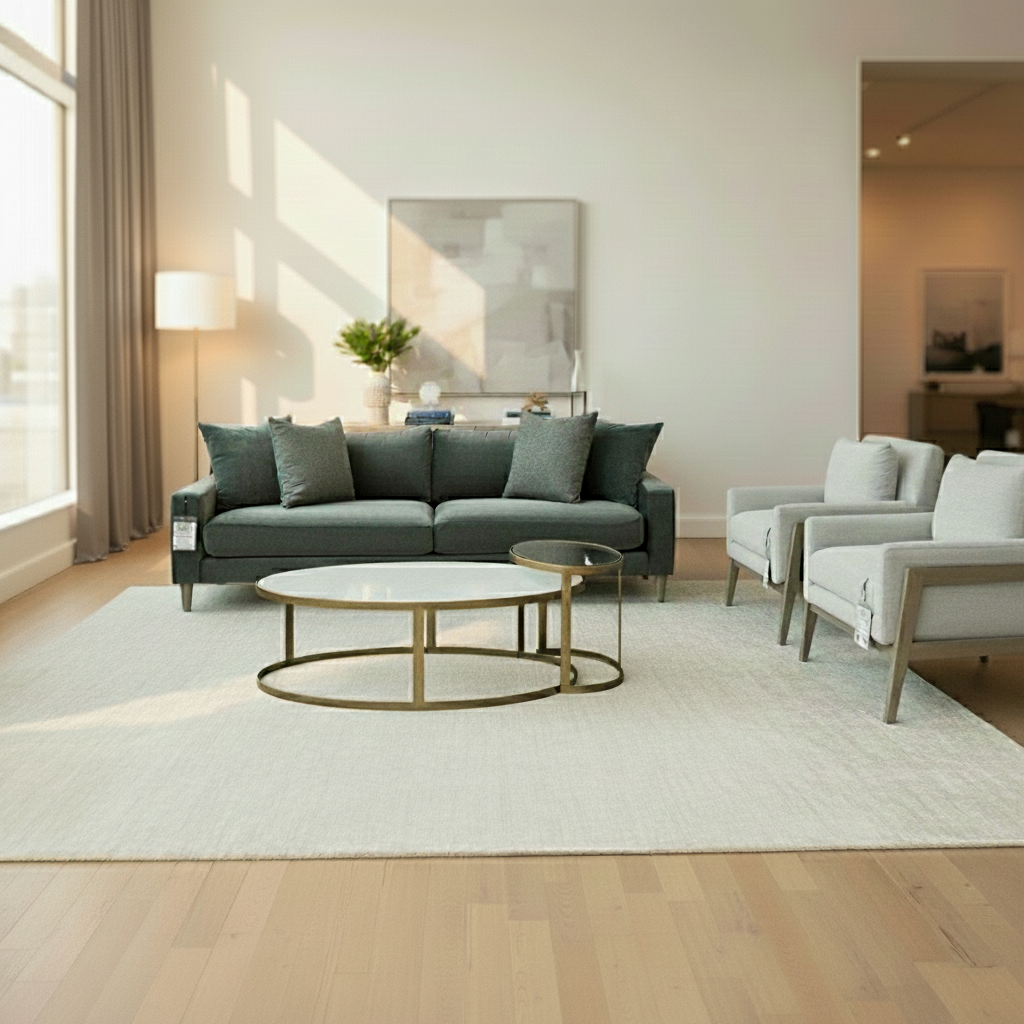 Jayne 99" Express Ship 2 Cushion Sofa - Earl Grey