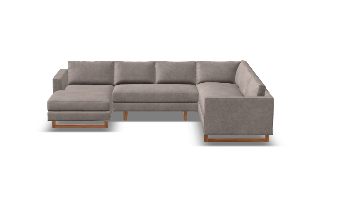 Jeffrey Express Ship 125" x 95" Sectional + Chaise
