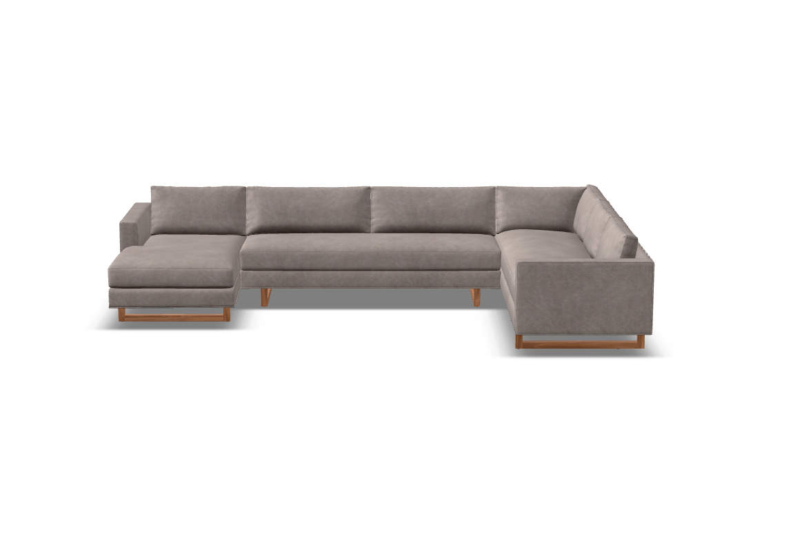 Jeffrey Express Ship 151" x 95" Sectional + Chaise