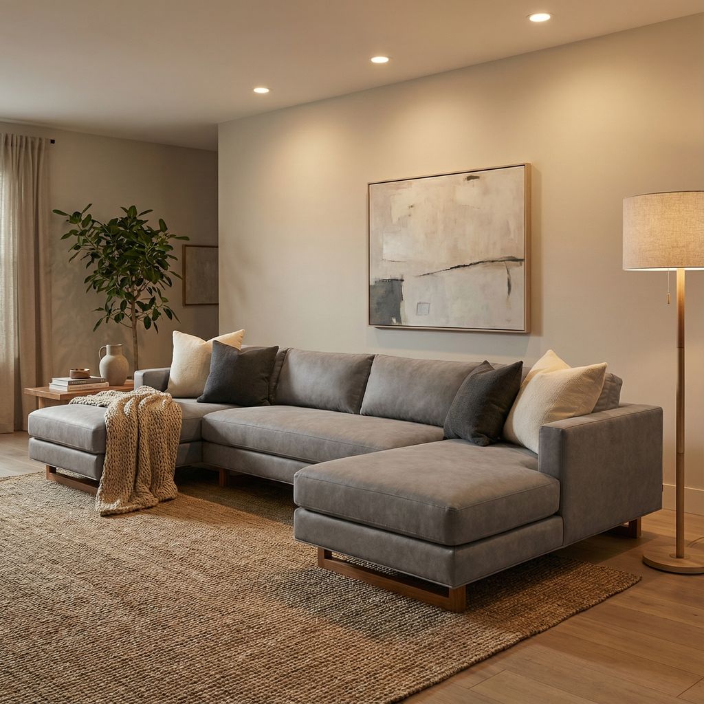 Jeffrey Express Ship 160" Dual Chaise Sectional