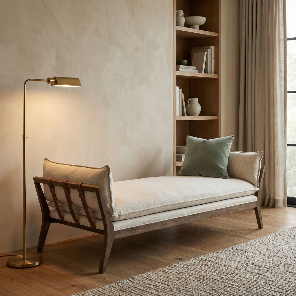 Kelly 85" Chaise Lounge - Cream