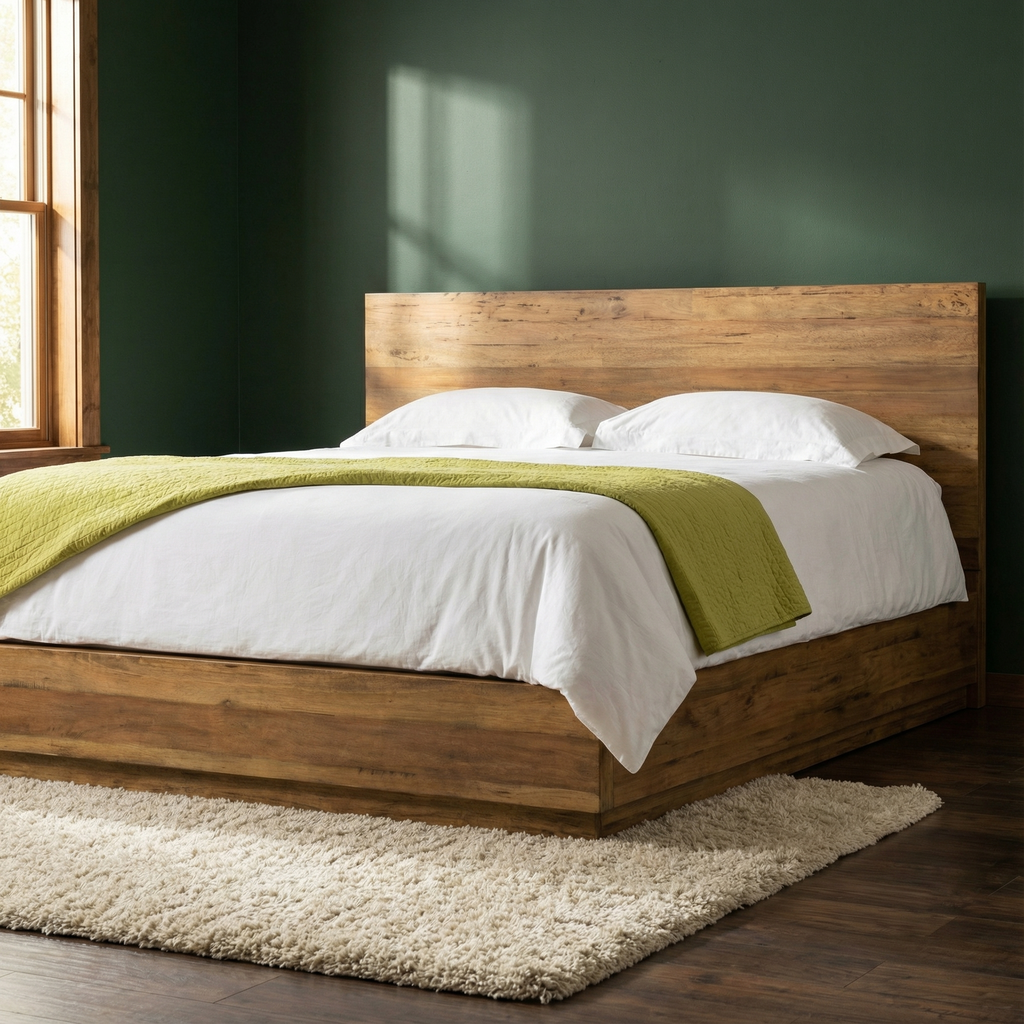 Laguna 88" King Bed - Golden Teak