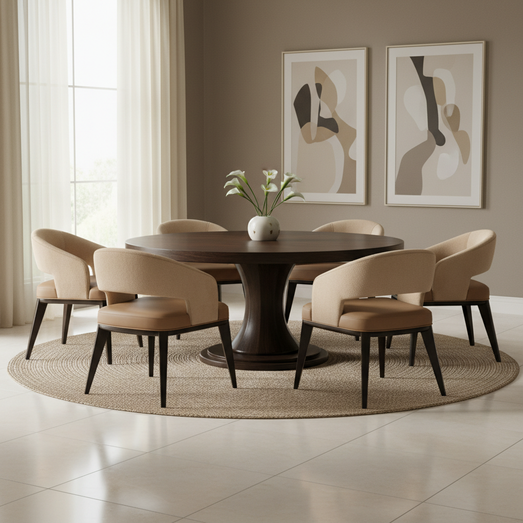 Lorelei 26" Top Grain Leather Dining Chair- Golden Slate