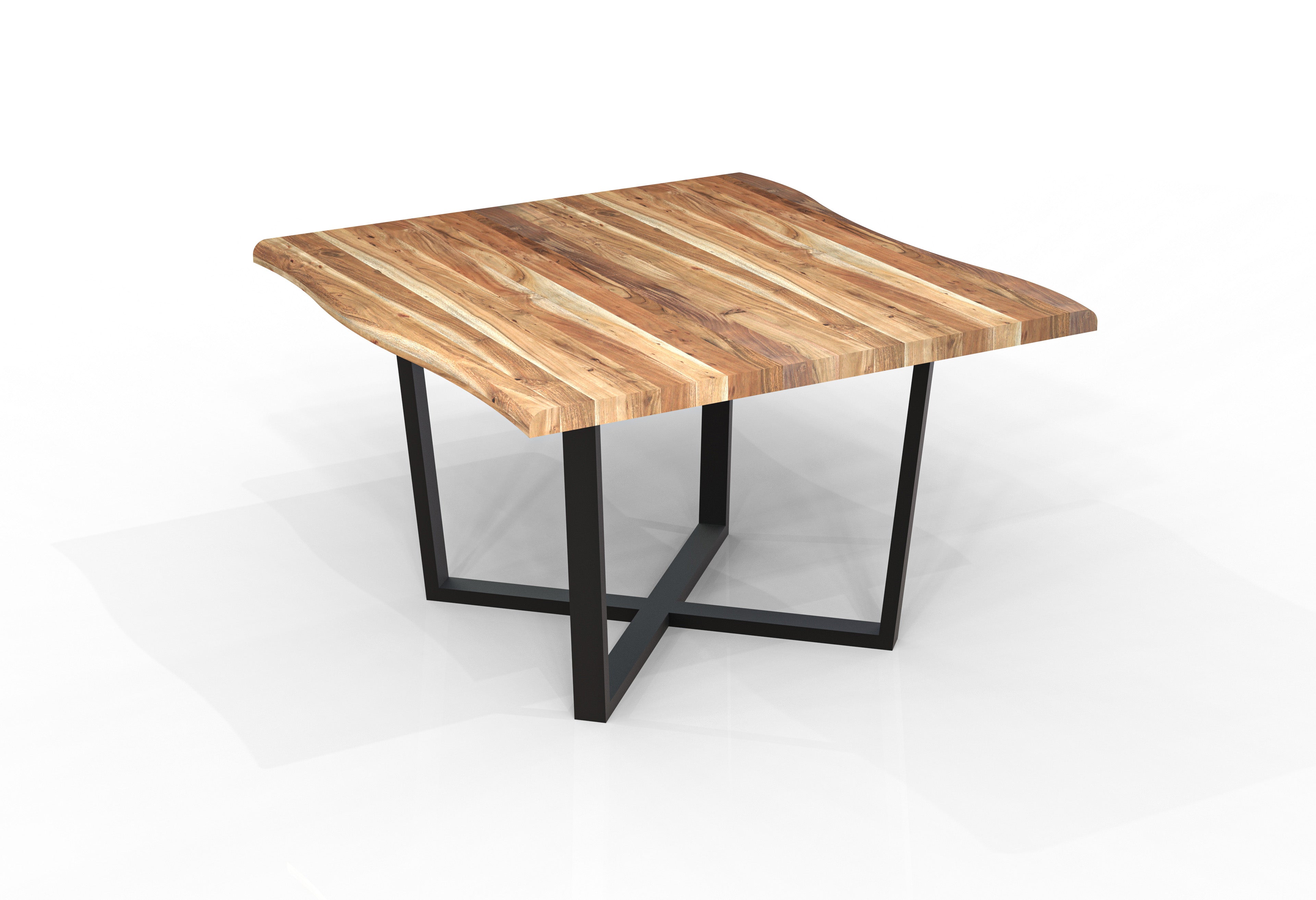 Malcolm 60" Acacia Live Edge Square Counter Table - Natural