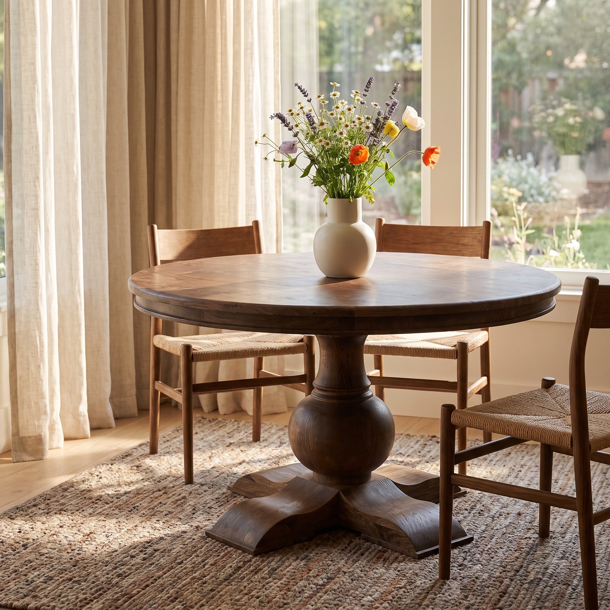 Marcia 53" Round Dining Table - Tempest