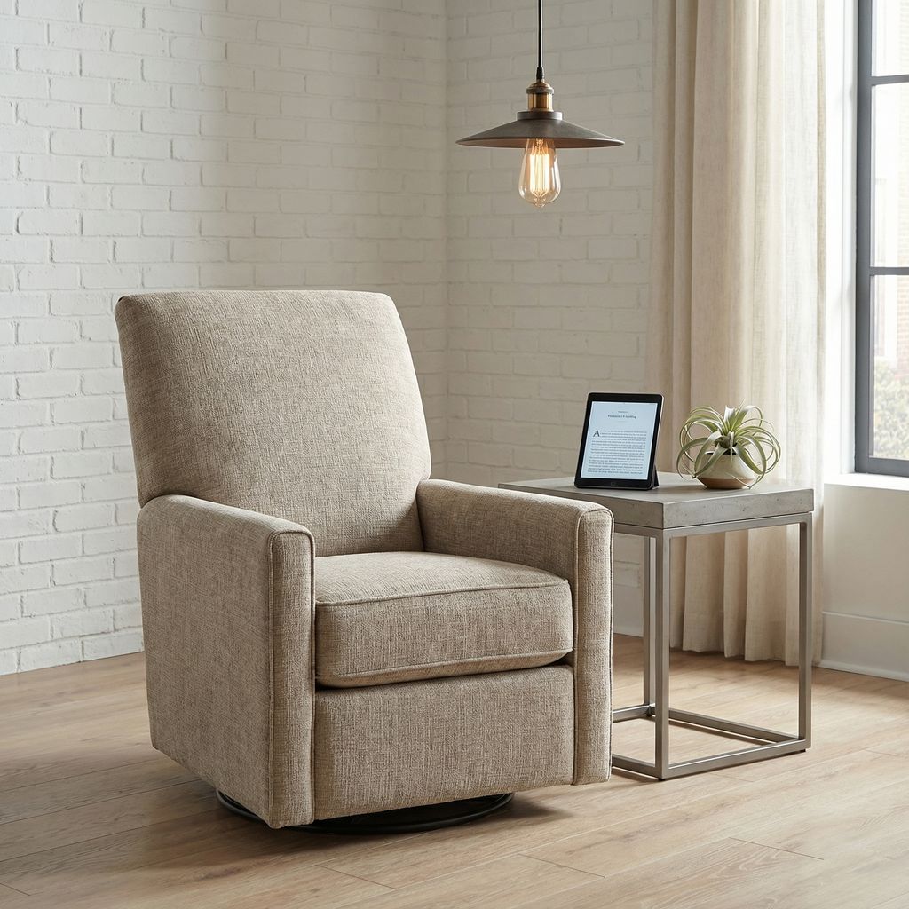 Marcy Express Ship 30" Swivel Glider - Velvet Taupe