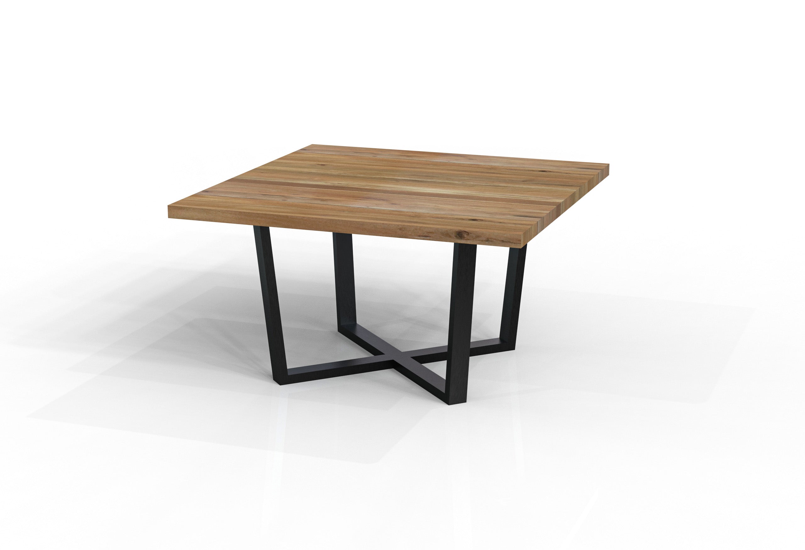 Maxwell Acacia 54" Square Dining Table - Natural + Gray