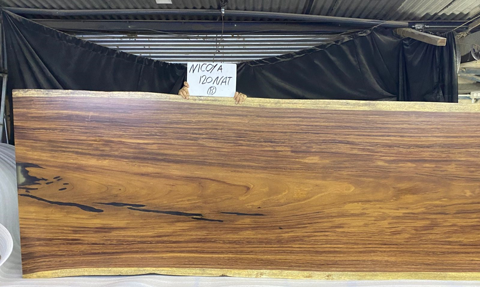 Nicoya 120" Guanacaste Live Edge Dining Table - Natural - SN549